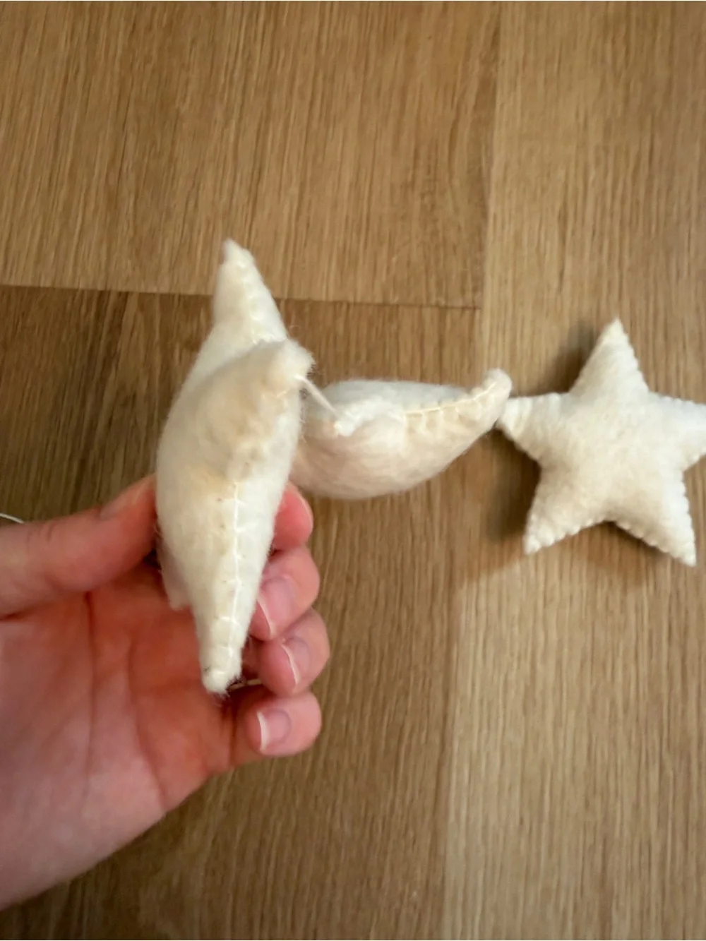 Star Felt Garland 3D